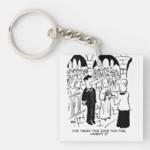 Casamento - Cartoon de Piada Prática de Bridegroom