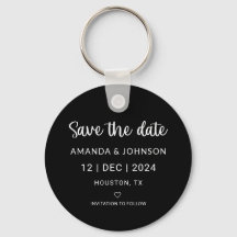 Casamento Minimalista Negro Salve o Código QR de D