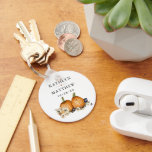 Chaveiro Casamento outono de Abóbora de outono Botânico Rus<br><div class="desc">Chaveiro de Abóbora de outono Botânico russo. Todos os textos estão pré-organizados para que você personalize fácil e rapidamente com seus próprios detalhes.</div>