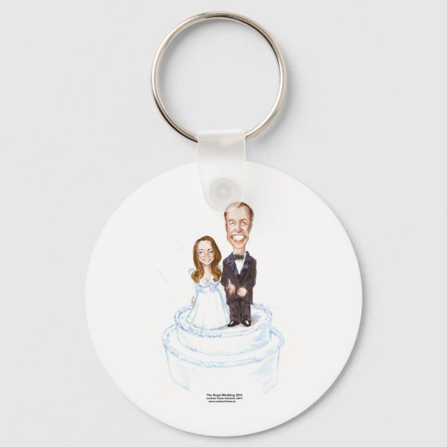 Chaveiro Casamento Real Catherine & William Presentes Camis (Frente)