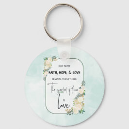 Chaveiro Casamento Religioso Aniversário Fé Esperança Amor