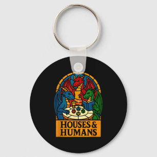 Chaveiro Casas E Humanos Divertido Rpg Gamer Nerdy Homens M