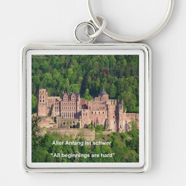 Chaveiro Castelo de Neuschwanstein Frankfurt & Citação Alem (Frente)