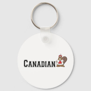 Chaveiro Castor canadense engraçado