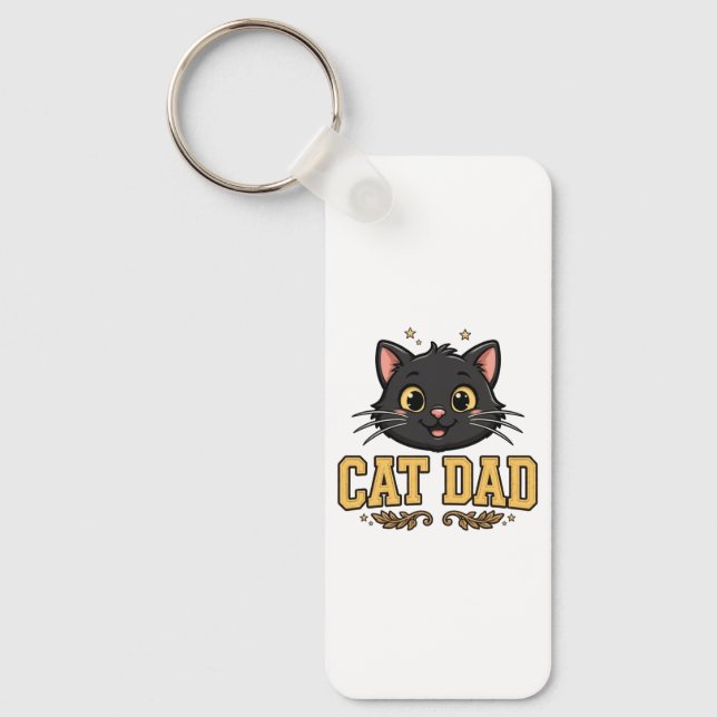 Chaveiro Cat Dad (Frente)