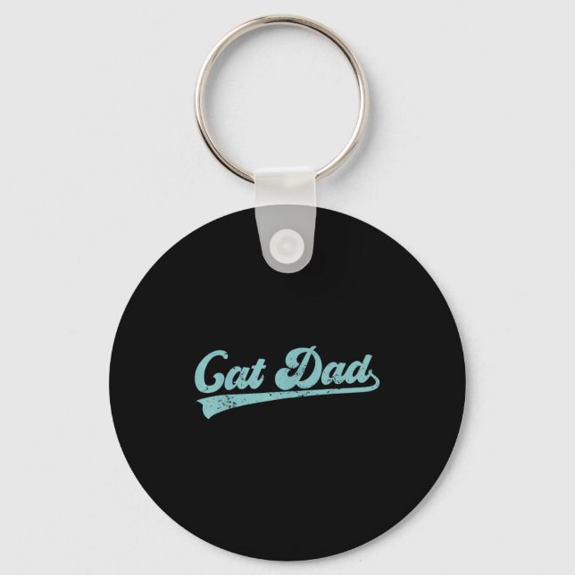 Chaveiro Cat Dad Funny Dad Father's Day Funny Papa  (Frente)
