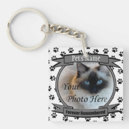 Chaveiro Cat Memorial - para sempre lembrado - Pet Losse Ca