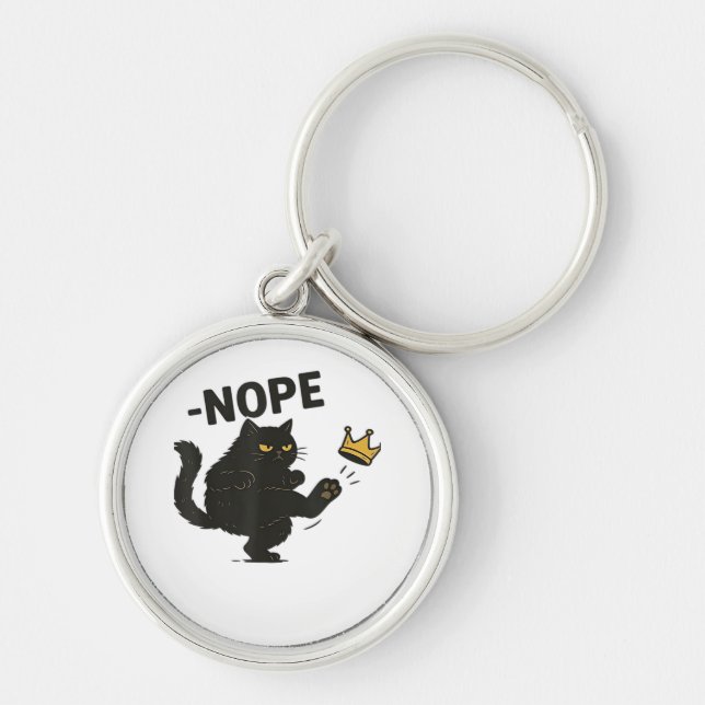 Chaveiro Cat No Kings In America  (Frente)