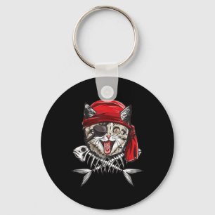 Chaveiro Cat Pirate Boys Men Jolly Roger Flag Skull E Cro