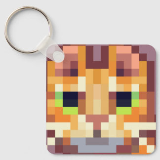 Chaveiro Cat pixelart, Pixel Art, sleutelhanger 