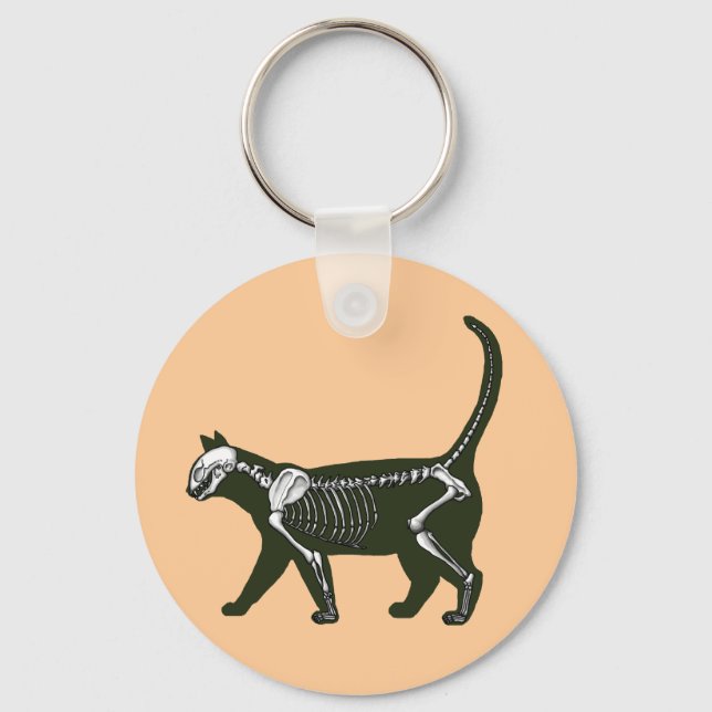 Chaveiro Cat Skeleton (Frente)