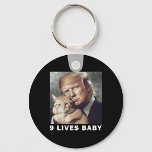 Chaveiro Cat Trump 9 Lives Baby Trump 2024 Win Victory Winn