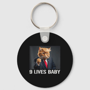 Chaveiro Cat Trump 9 Vive Bebê Engraçado Gato Com Cabelo De