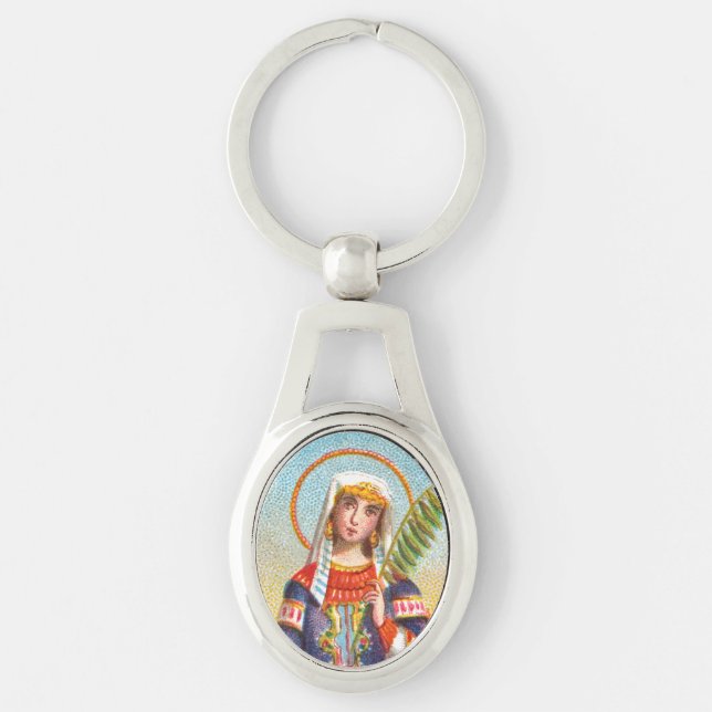 Chaveiro Catarina de Alexandria, vestida egípcia (Frente)