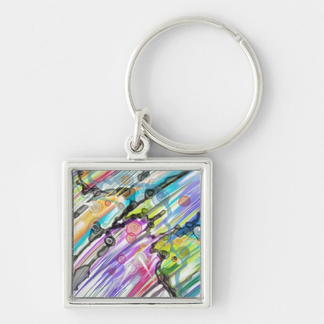 CHAVEIRO CATEGORIA CINCO SUANDO DESIGN ABSTRATO ART (Frente)