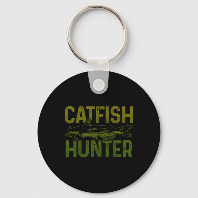Chaveiro Catfish Hunter Catfish Fishing Gift  (Frente)