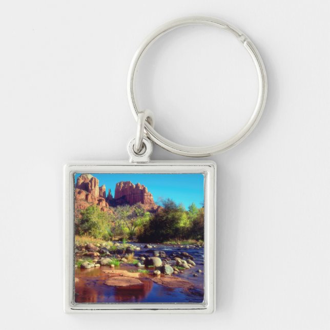 Chaveiro Cathedral Rock refletida em Oak Creek (Frente)
