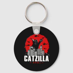 Chaveiro Catzilla Coisas Fofas de Gato Para Amantes de Gato