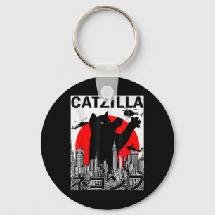 Chaveiro Catzilla Cute Art Japonês Coisas De Gato Para Gato