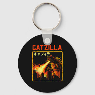 Chaveiro Catzilla Gato Monstro Divertido Paródia Japonesa M