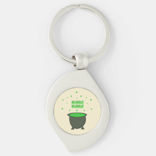 Chaveiro Cauldron e Bubbling Green Brew Halloween