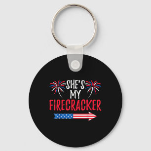 Chaveiro Cava Meu Firecracker Em 4 De Julho Usa Golpe Patri