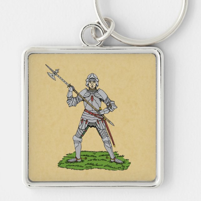 Chaveiro Cavaleiro Inglês do Século XV (Frente)