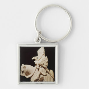 Chaveiro Cavaleiro na armadura em seu cavalo