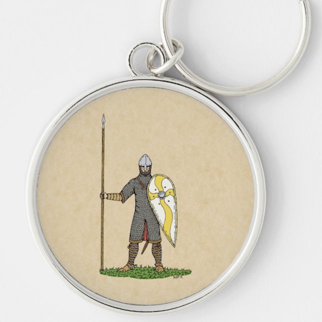 Chaveiro Cavaleiro Normando Medieval Por Volta de 1066 (Frente)