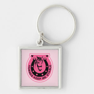 Chaveiro Cavaleiro Rosa Horseback