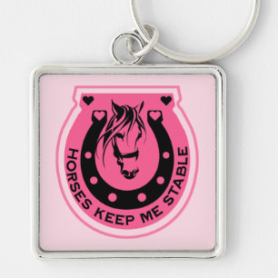 Chaveiro Cavaleiro Rosa Horseback