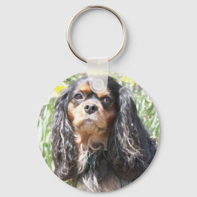 Chaveiro Cavalier King Charles Spaniel pintado (Frente)