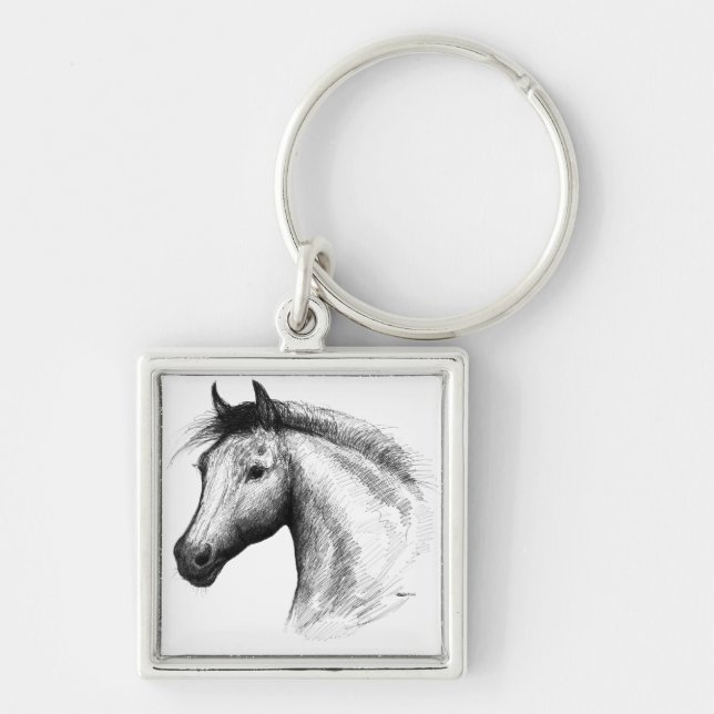 Chaveiro Cavalo:Branca (Frente)