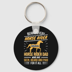 Chaveiro Cavalo-Cavaleiro - Pai-Pai Filha Pai - Horsebc
