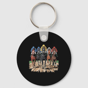 Chaveiro Cavalo Correndo Jockey Rider Derby Rider Homens Co