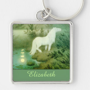 Chaveiro Cavalo de Água Kelpie Nome Personalizado