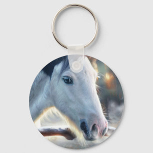 Chaveiro Cavalo de Natal e Coruja Bonita