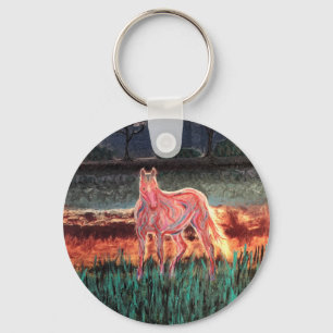 Chaveiro Cavalo de Sonho Espírito, Pintado