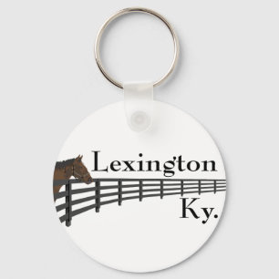 Chaveiro Cavalo e cerca de Lexington Kentucky