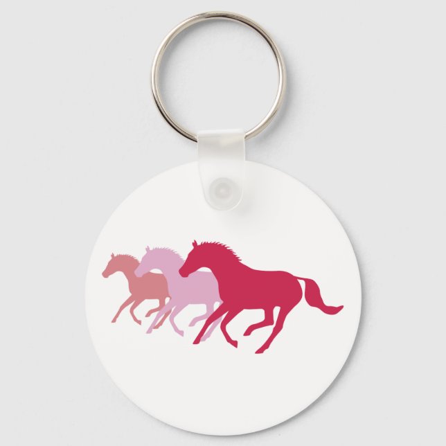 Chaveiro Cavalo em Execução (Vermelho) (Frente)