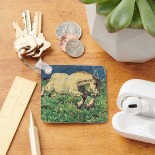 Chaveiro Cavalo Galopante de Giovanni Segantini, Vintage Ar