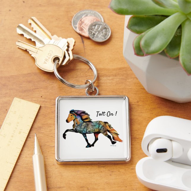 Chaveiro Cavalo Islandês Pop Art (Mesa)