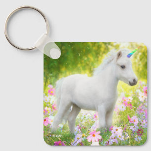 Chaveiro Cavalo Unicórnio Branco