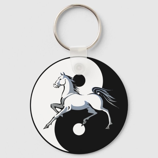 Chaveiro Cavalo Yin Yang (Frente)
