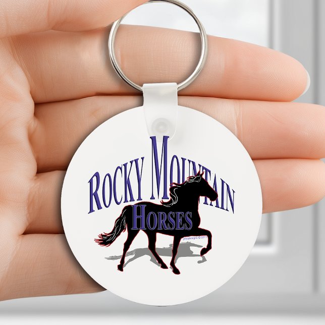 Chaveiro Cavalos das Montanhas Rochosas - Personalize-Os (Rocky Mountain Horses - Personalize It Keychain)