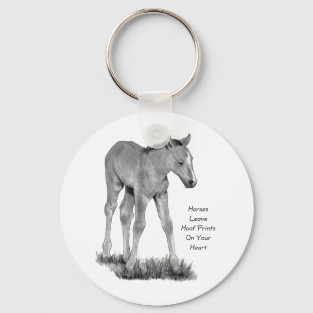 Chaveiro Cavalos De Amor: Maçãs No Seu Coração: Lápis (Frente)