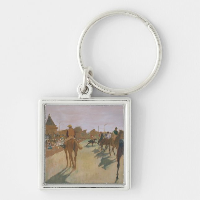 Chaveiro Cavalos de raça de Edgar Degas | na frente dos (Frente)