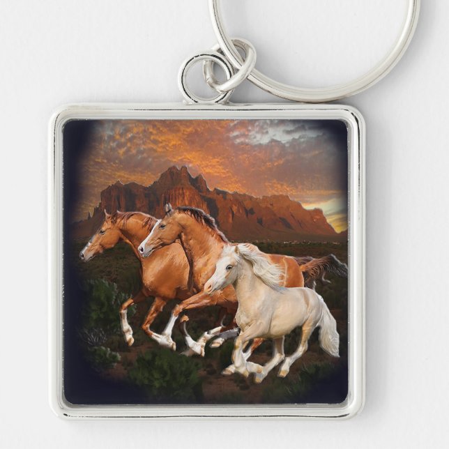 Chaveiro cavalos selvagens do Arizona (Frente)