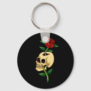 Chaveiro Caveira com Rosa
