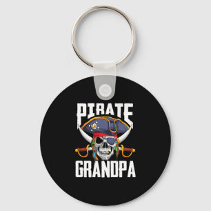 Chaveiro Caveira de família pirata avô jolly roger ossos cr